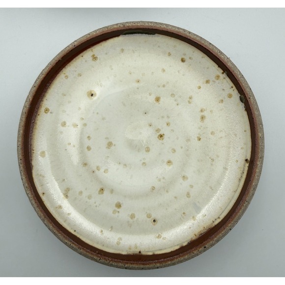 Studio Art Pottery Stoneware Hand Thrown Lidded Pot-5.5in x 4 in-VTG-Rustic - Picture 14 of 16